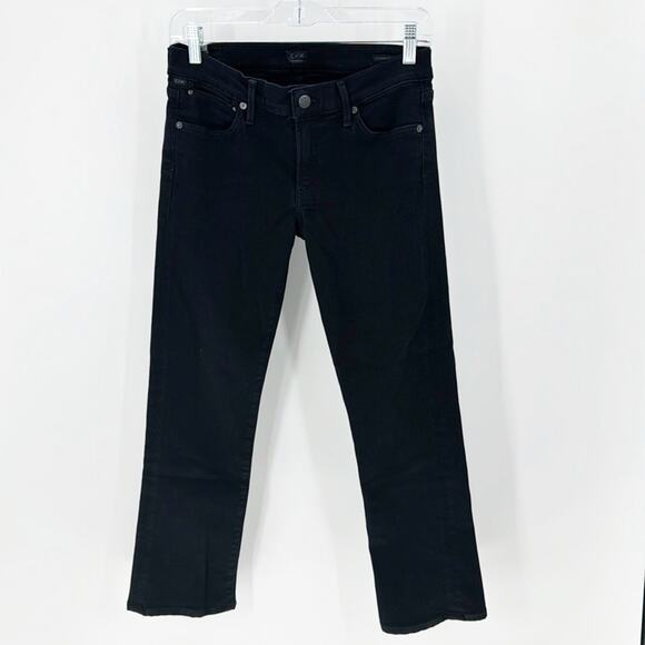 Citizens of Humanity Emannuelle Low Rise slim Boot Jeans black cropped size 27 - Picture 1 of 11